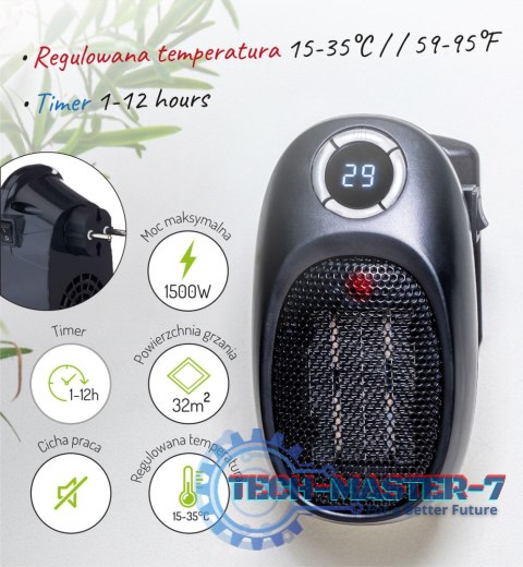 Termowentylator Adler AD 7726 Easy heater grzejnik elektryczny farelka 1500W Termowentylator Adler AD 7726 Easy heater grzejnik elektryczny farelka 1500W