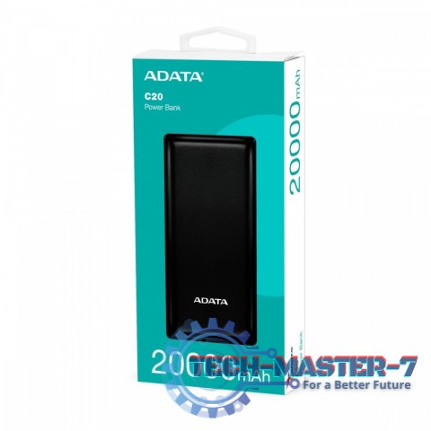 Powerbank C20 20000mAh USB-C czarny Powerbank C20 20000mAh USB-C czarny