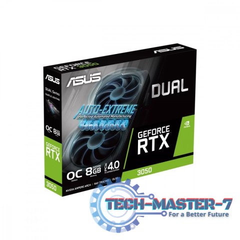 Karta graficzna GeForce RTX 3050 DUAL OC V2 8GB GDDR6 128Bit DVI-D/HDMI/DP Karta graficzna GeForce RTX 3050 DUAL OC V2 8GB GDDR6 128Bit DVI-D/HDMI/DP