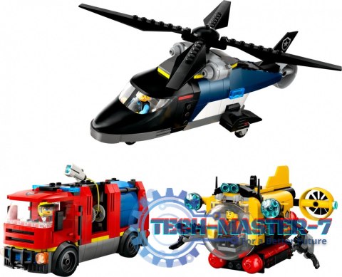 Klocki City 60462 Zestaw z helikopterem, wozem strażackim i łodzią Klocki City 60462 Zestaw z helikopterem, wozem strażackim i łodzią