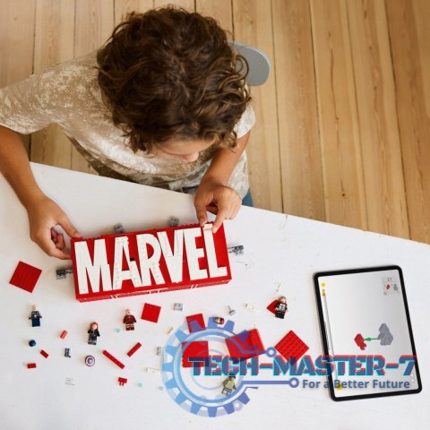 Klocki Super Heroes 76313 Logo MARVEL z minifigurkami Klocki Super Heroes 76313 Logo MARVEL z minifigurkami