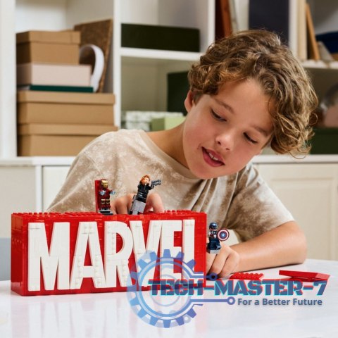 Klocki Super Heroes 76313 Logo MARVEL z minifigurkami Klocki Super Heroes 76313 Logo MARVEL z minifigurkami