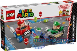 Klocki Super Mario 72034 Mario Kart - Baby Mario kontra Baby Luigi