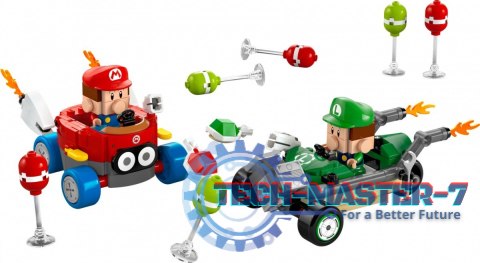 Klocki Super Mario 72034 Mario Kart - Baby Mario kontra Baby Luigi Klocki Super Mario 72034 Mario Kart - Baby Mario kontra Baby Luigi