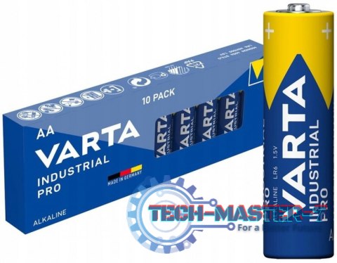 Baterie alkaliczne R6 Industrial PRO 10 sztuk karton