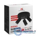Lampa sufitowa punktowa, GU10, MCE362 B aluminiowa Czarna