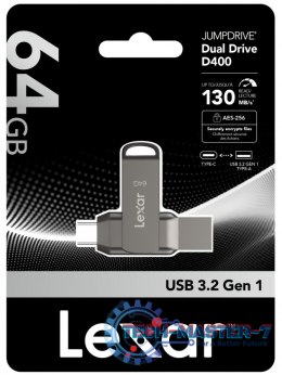 Pendrive Dual Drive D400 64GB USB-C/A 3.1 130MB/s