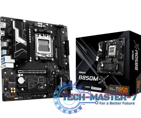 Płyta główna B850M-X AM5 2DDR5 M.2 USBC mATX