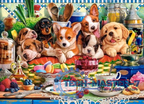 Puzzle 300 elementów Szczeniaczki deser Puzzle 300 elementów Szczeniaczki deser