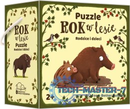 Puzzle Rok w Lesie. Rodzice i dzieci