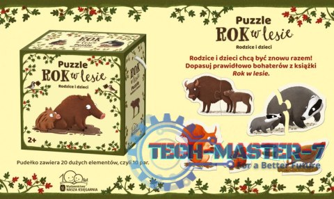 Puzzle Rok w Lesie. Rodzice i dzieci Puzzle Rok w Lesie. Rodzice i dzieci