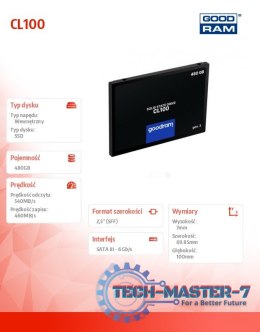 Dysk CL100 G3 480GB SATA3 2,5