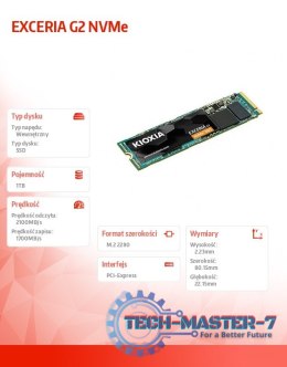 Dysk SSD Exceria G2 1TB NVMe 2100/1700MB/s