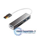 Hub USB 3.0 3 porty z czytnikiem kart