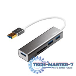 Hub USB 3.0 3 porty z czytnikiem kart