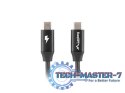 Kabel USB-C M/M 2.0 CA-CMCM-40CU-0010-BK Czarny 1m