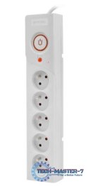Listwa zasilająca Z5 1.5M 5x230V 10A Z5/15/SZ szara