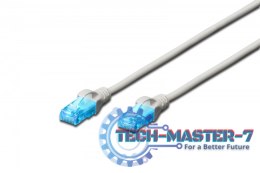 Patch cord U/UTP kat.5e PVC 2m szary