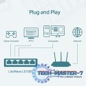 Przełącznik typu deskto LS1005 switch 5x10/100