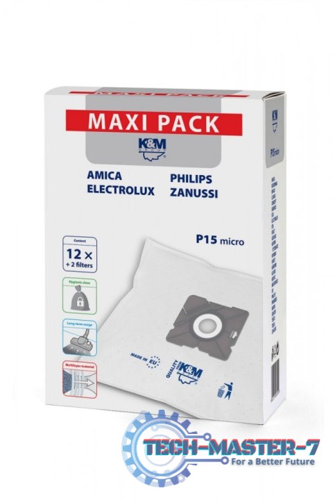 Worki do odkurzacza P15/maxi 12 sztuk