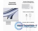 IMac 24 cale: M3 8/10, 8GB, 256GB SSD - Srebrny