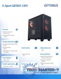 Komputer E-Sport GB760T-CR11 i5-12400F/16GB/1TB/RTX 4060 OC 8GB/W11