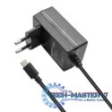 Ładowarka Super FAST PD for Raspberry PI 5 | USB-C | 27W | 5-12V | 1.8-5A | Czarna