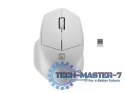 Mysz bezprzewodowa Siskin 2 1600 DPI Bluetooth 5.0 + 2.4GHz, biała