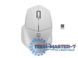 Mysz bezprzewodowa Siskin 2 1600 DPI Bluetooth 5.0 + 2.4GHz, biała