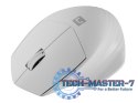 Mysz bezprzewodowa Siskin 2 1600 DPI Bluetooth 5.0 + 2.4GHz, biała
