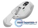 Mysz bezprzewodowa Siskin 2 1600 DPI Bluetooth 5.0 + 2.4GHz, biała