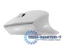 Mysz bezprzewodowa Siskin 2 1600 DPI Bluetooth 5.0 + 2.4GHz, biała