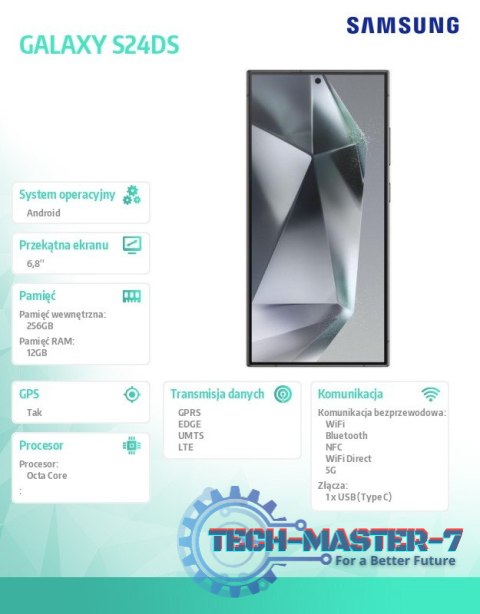 Smartfon GALAXY S24DS 5G Ultra 12/256GB Czarny Enterprise Edition Smartfon GALAXY S24DS 5G Ultra 12/256GB Czarny Enterprise Edition