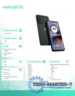 Smartfon moto g55 5G 8/256GB B2B Forest Grey