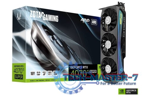 Karta graficzna GeForce RTX 4070 Ti SUPER AMP AIRO 16GB GDDR6X 256bit Karta graficzna GeForce RTX 4070 Ti SUPER AMP AIRO 16GB GDDR6X 256bit
