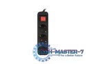 Listwa przedłużacz 1,5m 3x230V PS1-03F-0150-BK