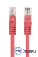 Patchcord kat.5e UTP 3m czerwony 10-pak fluke passed