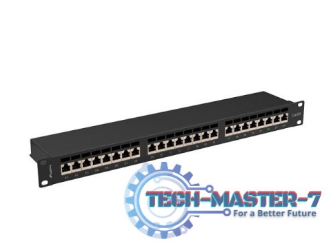 Patchpanel 24 port 1U KAT6A EK. PPSA-1024-B Czarny Patchpanel 24 port 1U KAT6A EK. PPSA-1024-B Czarny