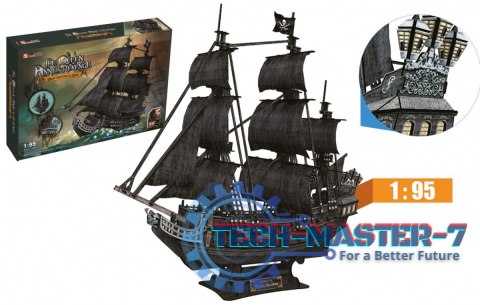 Puzzle 3D Duży zestaw okręt piracki Zemsta Królow Puzzle 3D Duży zestaw okręt piracki Zemsta Królow