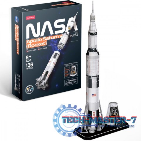 Puzzle 3D Rakieta Apollo Saturn