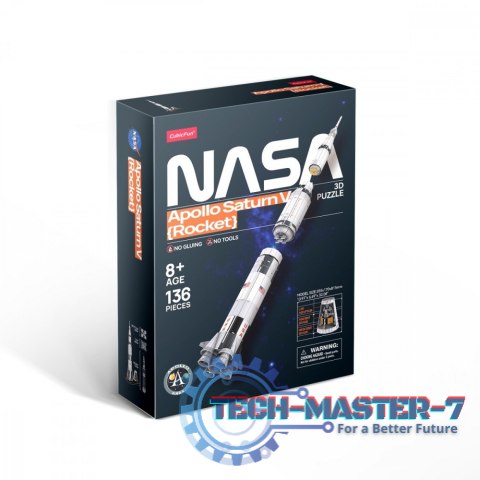 Puzzle 3D Rakieta Apollo Saturn Puzzle 3D Rakieta Apollo Saturn
