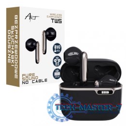 Słuchawki Bluetooth z HQ Mikrofonem TWS (USB-C) Czarne