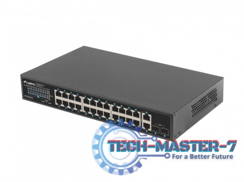 Switch 24x1GB POE+ 2xGB 2xSFP rack 19'' gigabit ethernet 360W Switch 24x1GB POE+ 2xGB 2xSFP rack 19'' gigabit ethernet 360W
