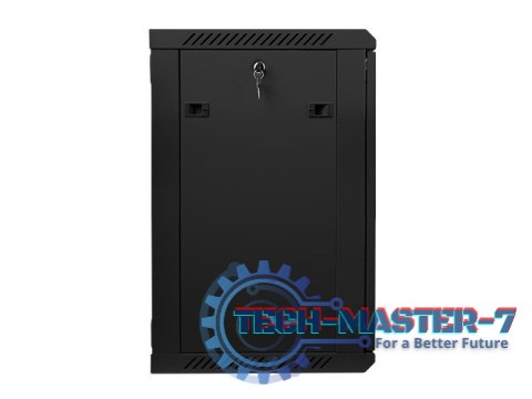 Szafa instalacyjna wisząca 19'' 15U 600X450mm czarna (drzwi szklane) Szafa instalacyjna wisząca 19'' 15U 600X450mm czarna (drzwi szklane)