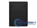 Szafa instalacyjna wisząca 19'' 18U 600X600mm czarna (drzwi szklane)