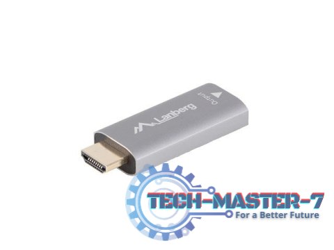 Adapter HDMI(M)-Displayport(F)4K srebrny