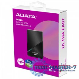 Dysk zewnętrzny SSD External SE920 2TB USB4C 3800/3700 MB/s czarny