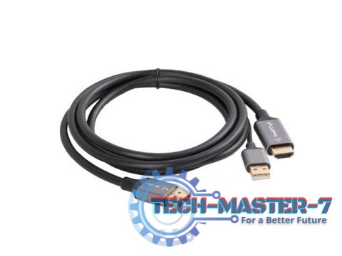 Kabel HDMI(M)-Displaypor(M) 1.8M 4K czarny