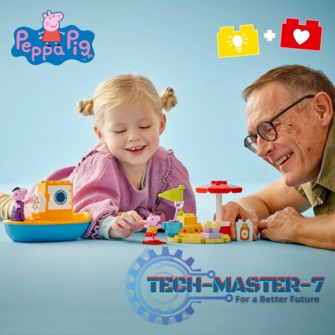 Klocki DUPLO 10432 Peppa Pig Peppa i rejs łodzią Klocki DUPLO 10432 Peppa Pig Peppa i rejs łodzią