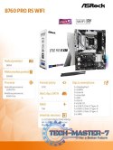 Płyta główna B760 Pro RS WIFI s1700 4DDR5 DP/HDMI M.2 ATX